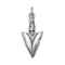 Oxidized Arrowhead Charm