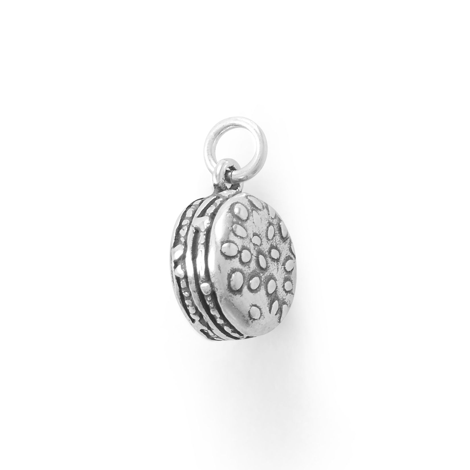 Oh Yum!  Oxidized 3D Hamburger Charm