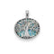 Oxidized Roman Glass Tree of Life Pendant