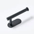 Toilet Roll Holder, Stainless Steel, Black, 3M Stick-On