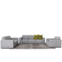 Panache Rocha Crystal Grey Fabric Lounge Suite