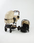 Emerald Baby Compact 3 in 1 Stroller Set with Car Seat & Nappy + Emerald Baby Yara Extra Length Camp Cot