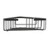 Corner Shelf, Stainless Steel, Black
