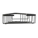 Corner Shelf, Stainless Steel, Black