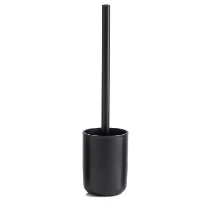 Toilet Brush Holder Set, Black, Plastic