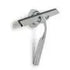 Shower Wiper With Holder, Chrome Plated
