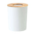 Waste Bin, White/Bamboo, 7L