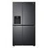 LG 611Lt Matte Black Steel Side by Side Refrigerator - GC-L257SQSL