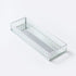 Cosmetic Tray, Glass, Silver, 300mm x 100mm x 40mm