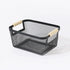 Mesh Storage Basket, Metal, Medium, Black, 332mm x 215mm x 133mm