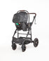 3 IN 1 Emerald Pu Leather Black On Black Plus Pu Nappy Bag