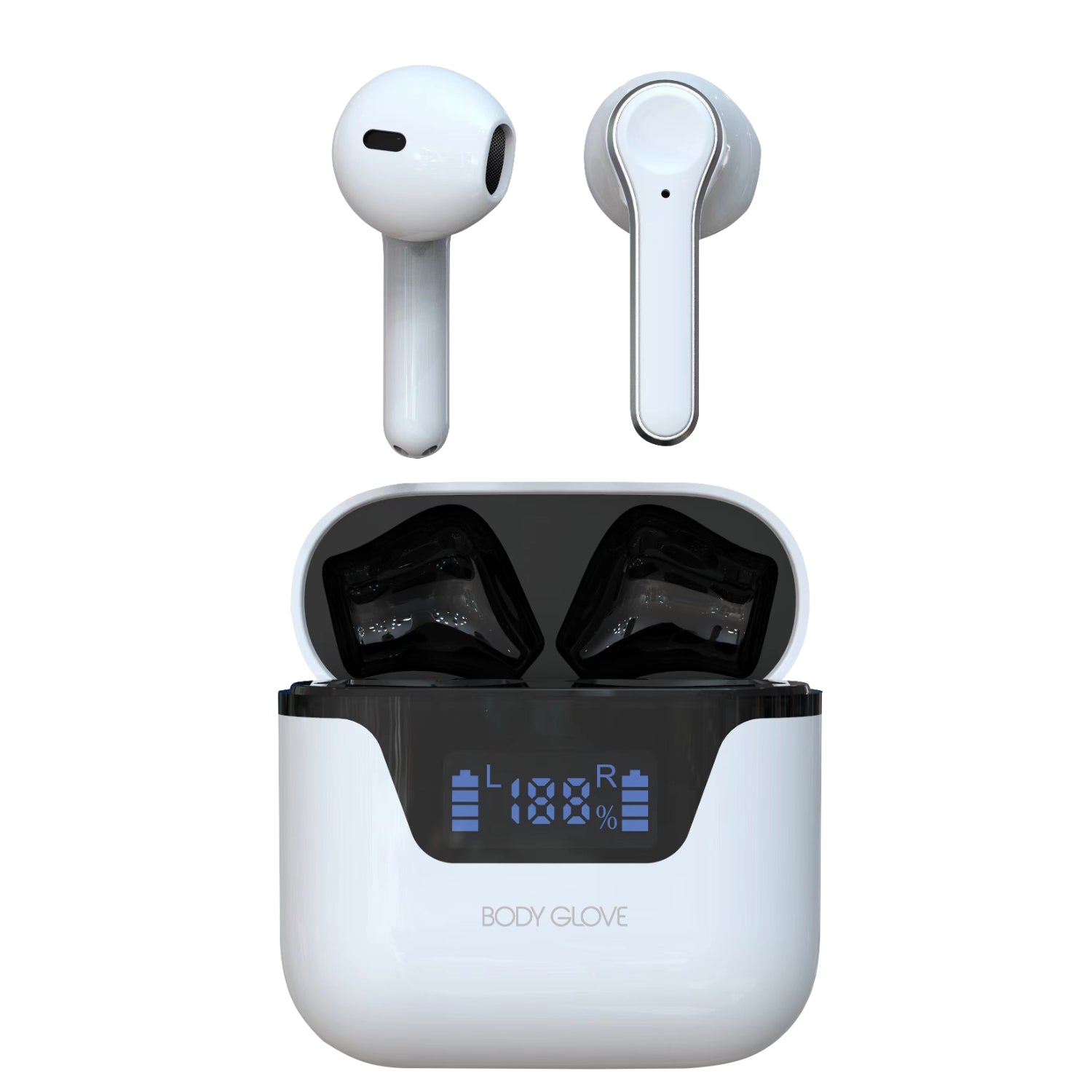 Body Glove Mini Pods Lux Wireless Earbuds - White/Black