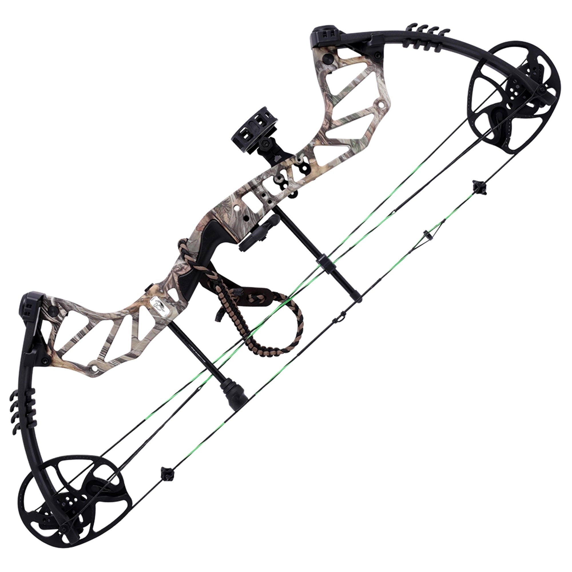 Man Kung 70 lbs Compound Bow Thorns FC Camo Riser / Black Limb MK-CBA5FC-KIT