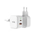 Snug 2 Port USB/Type C Wall Charger 45W - White