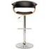 Walnut Black With Stainless Steel Legs Wood Bar Stool - JY-1953