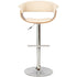 Walnut Cream With Stainless Steel Wood Barstool - JY-1953