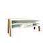 Athena Tv Stand  Two-Tone White & Flaked Oak