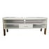 Athena Tv Stand  Two-Tone White & Flaked Oak