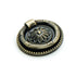 Ring Pull Handle, Antique Brass, 47mm