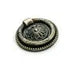 Ring Pull Handle, Antique Brass, 47mm
