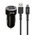 Snug Car Juice Dual USB Port Car Charger With Type-C Cable - 3.4A
