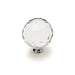 Knob, Crystal, Chrome Plated Base, 40mm