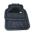 Rubber Floor Mats with Heel Pad and Tribal Pattern (4piece set)