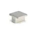 Square Knob, Brushed Satin Nickel, 38mm