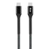 Snug Type-C To Type-C Nylon Braided Cable 60W - 1.2 Metre - Black/Silver