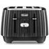 Delonghi Ballerina 4 Slice toaster (Furnace Black) - CTD4003.BK