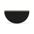 Half Moon Handle, Solid, Black, 64mm
