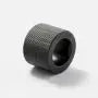 Knob, Knurled, Aluminium, Black, 35mm