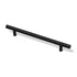 Steel Barrel Handle, Knurled, Black, 160mm