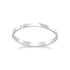 Thin Polished Hammered Band Ring