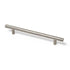 Steel Barrel Handle, Knurled, Brushed Satin Nickel, 160mm
