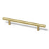 Steel Barrel Handle, Knurled, Gold, 160mm
