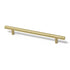 Steel Barrel Handle, Knurled, Gold, 192mm