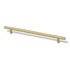 Steel Barrel Handle, Knurled, Gold, 224mm