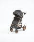 Emerald 2 in 1 Black N Gold Plus Nappy Bag + Carrera 360 Car Seat
