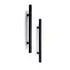 Entrance Door Handle, Straight, Black, 400mm