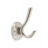 Modern Hat and Coat Hook, Brushed Satin Nickel