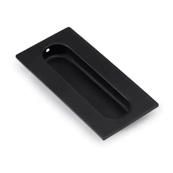 Flush Pull, Square, Black, 102mm x 51mm