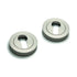 Round Escutcheon, Brushed Satin Nickel, 2 Pieces