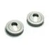 Round Escutcheon, Brushed Satin Nickel, 2 Pieces