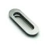 Flush Pull, Round, Stainless Steel, 120mm x 40mm