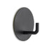 Round Hooks, Black, D/S Tape, 3 Pieces