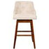 Button Swivel Cream Bar Stool - NFK010BG 30"