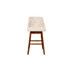 Button Swivel Cream Bar Stool - NFK010BG 30"