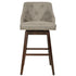Button Swivel Dark Grey Bar Stool - NFK010GR 30"