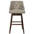 Button Swivel Dark Grey Bar Stool - NFK010GR 30"